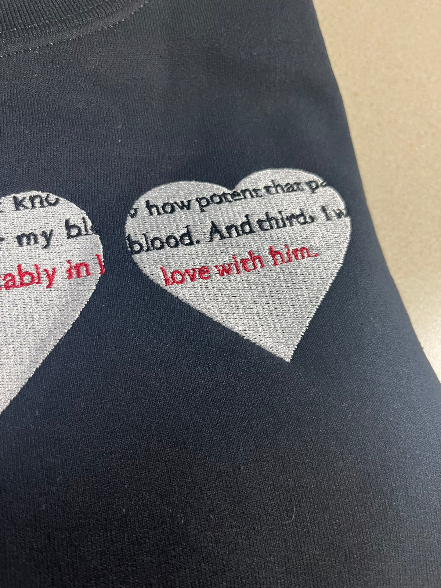 Twilight Unconditionally Embroidery Crewneck