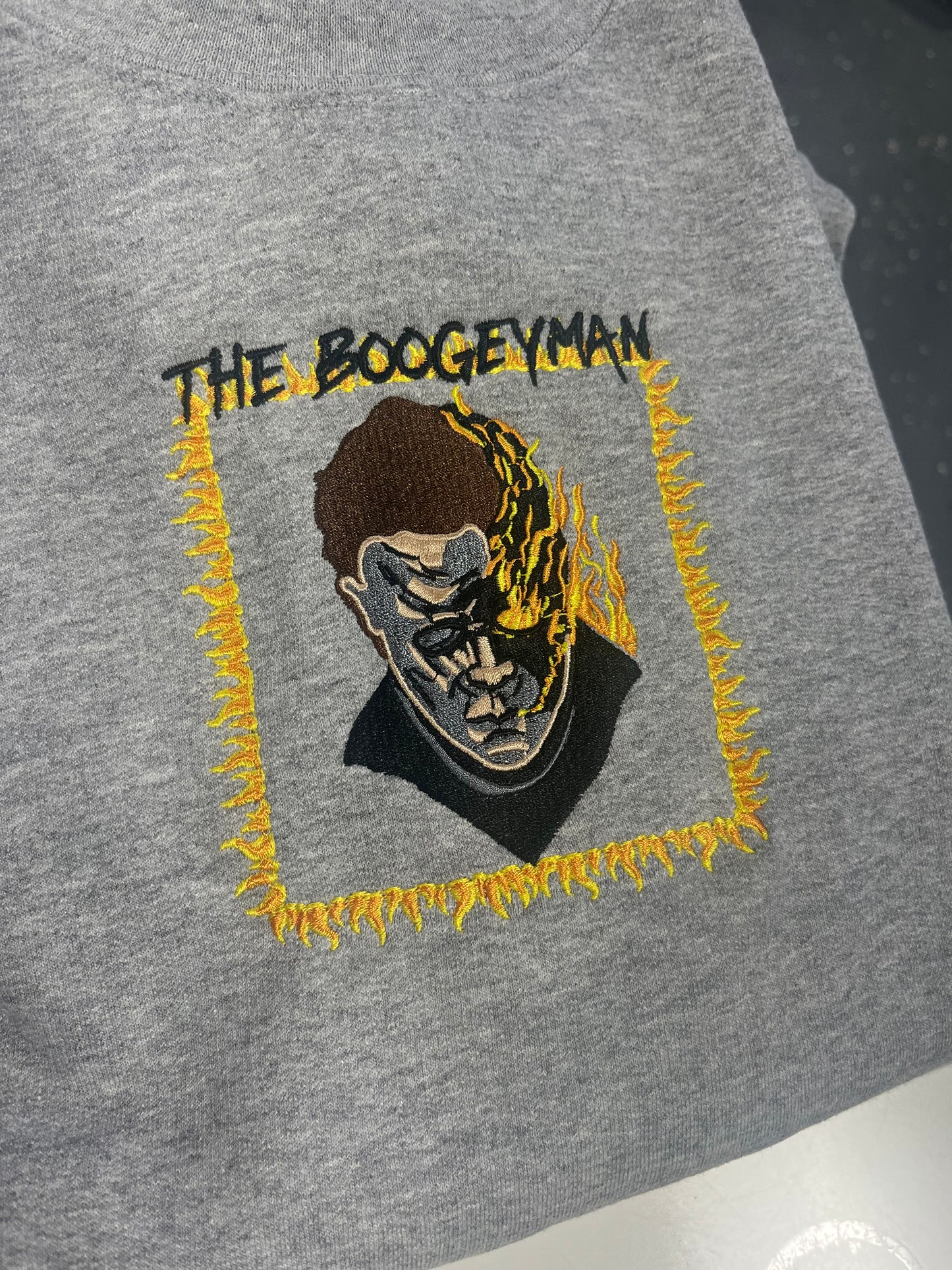 The Boogeyman embroidered