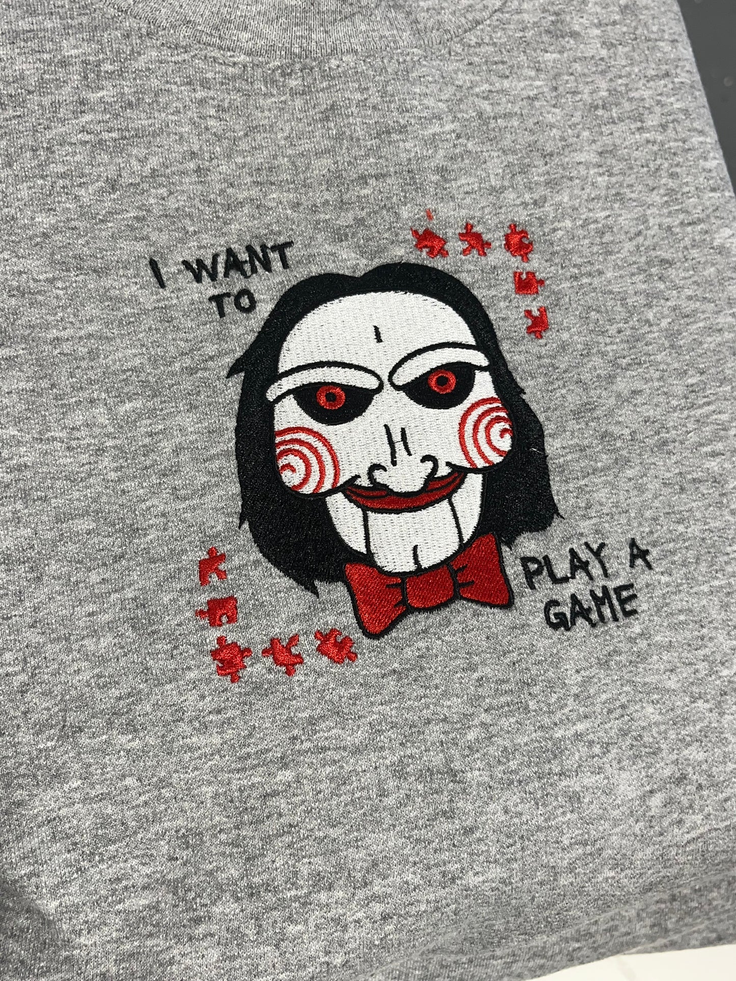 Play A Game Embroidered