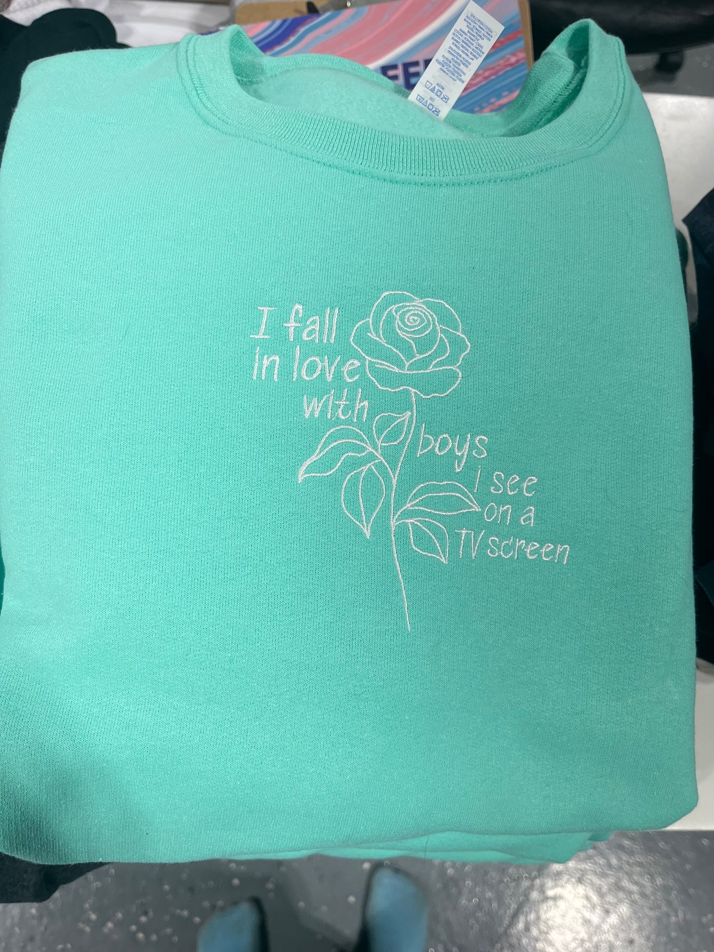 I Fall - Embroidered Crewneck