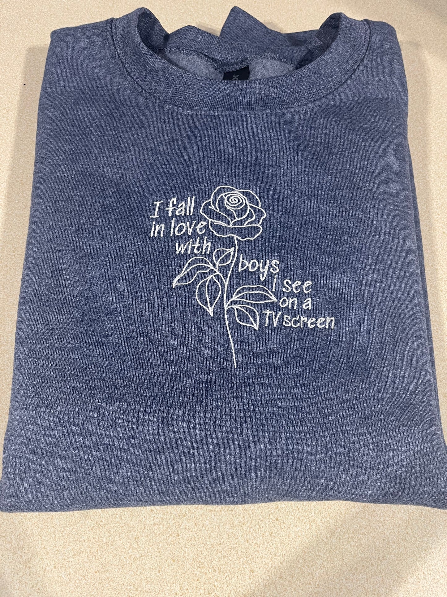 I Fall - Embroidered Crewneck