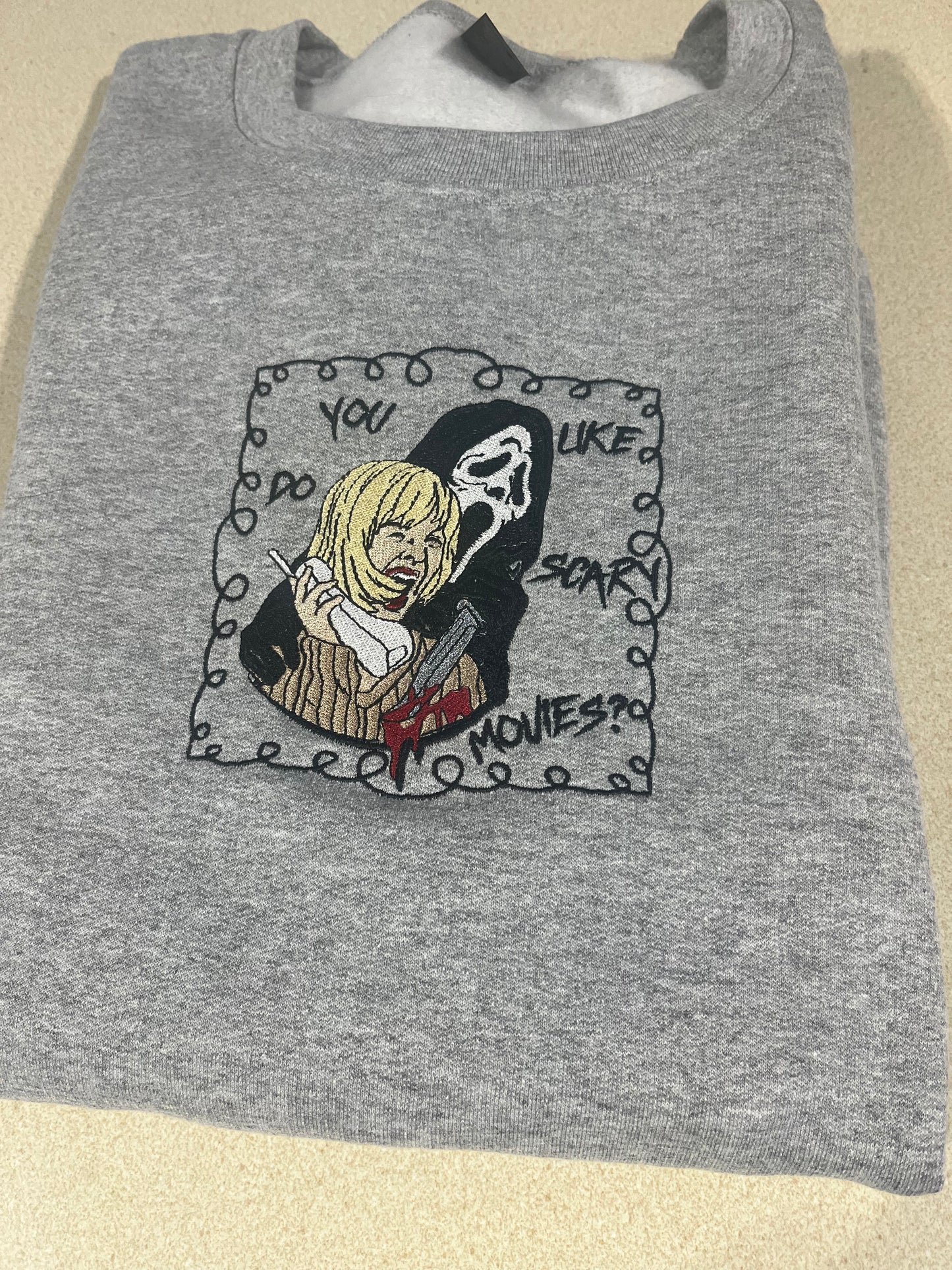Scary Movies Embroidery
