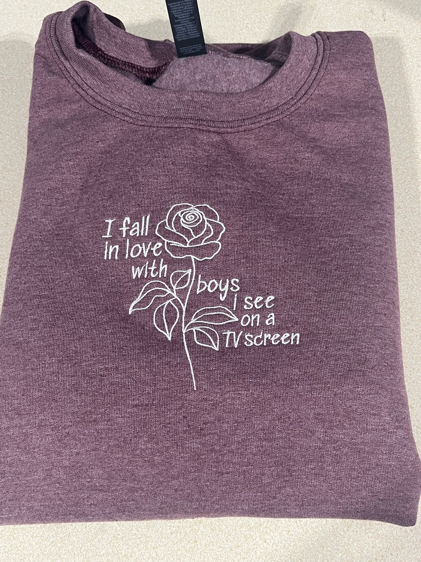 I Fall - Embroidered Crewneck