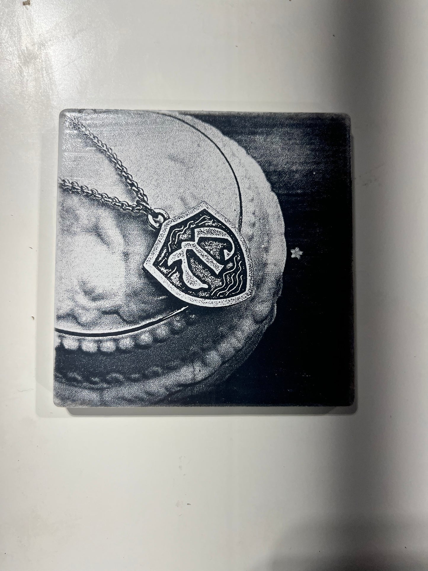 M necklace Tile Coaster