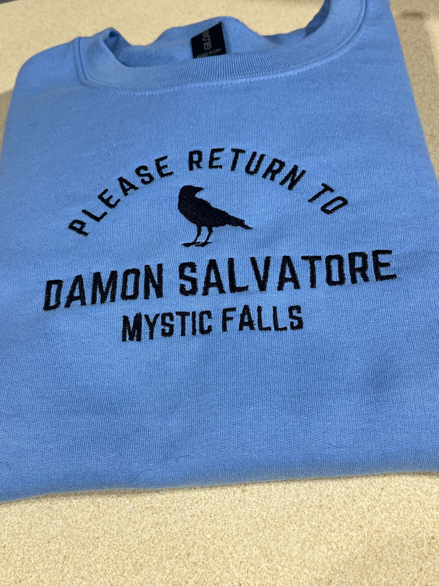 Return to Damon embroidered Crewneck