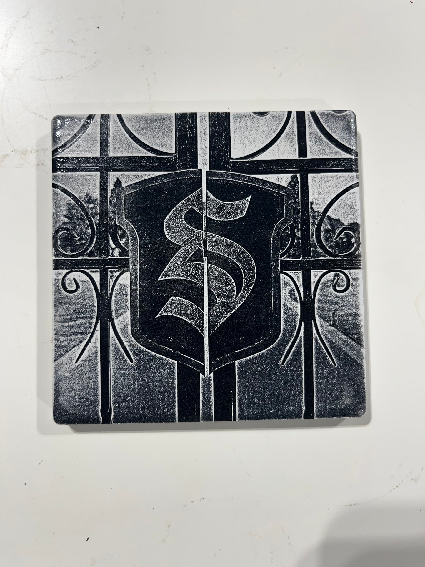 Salvatore School Gate Tile Coaster