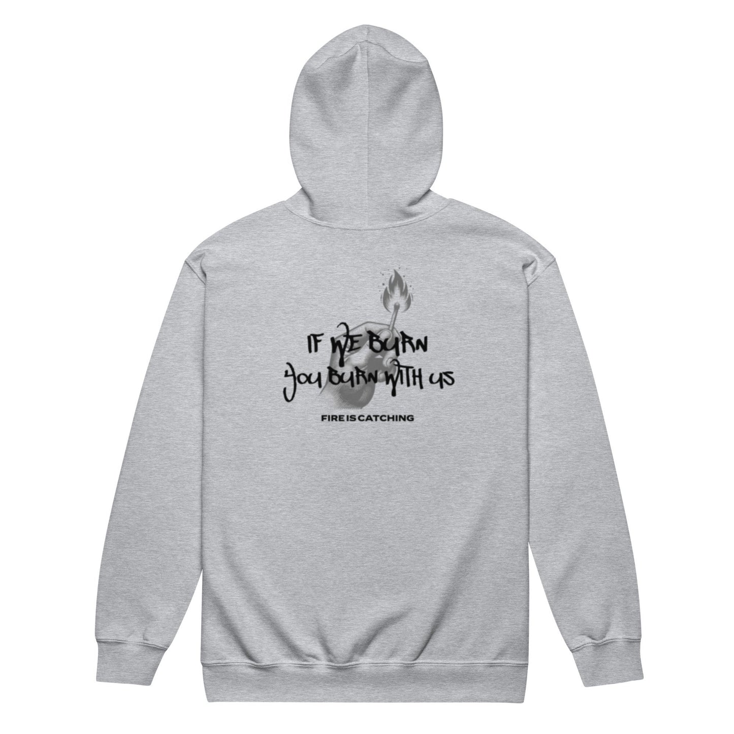If we burn zip up hoodie