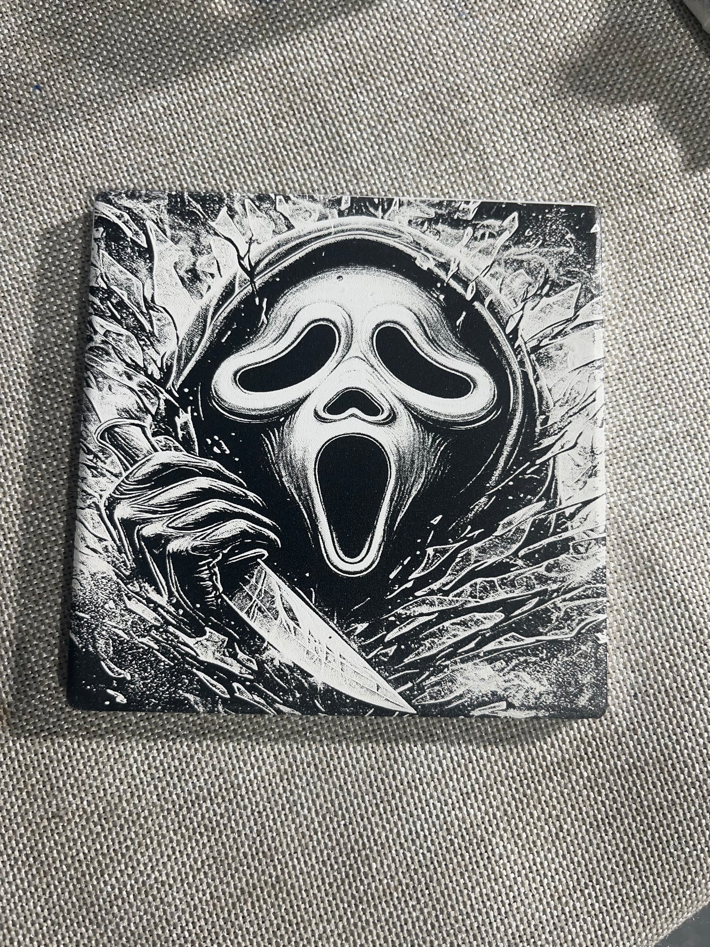 Ghostface Tile Coaster