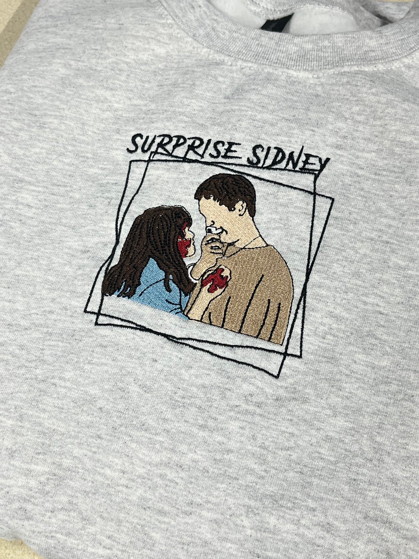 Surprise Sidney Embroidered Crewneck