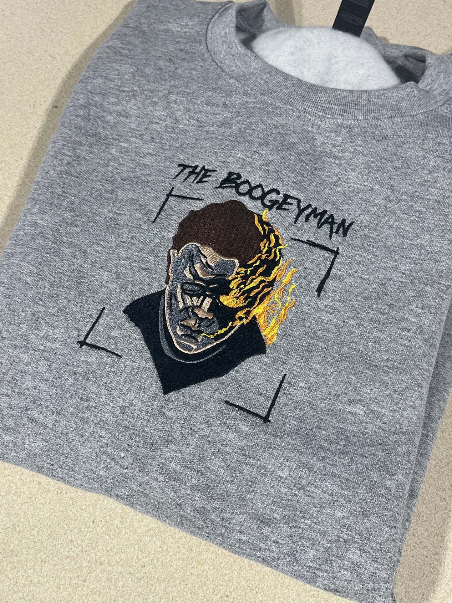 The Boogeyman embroidered