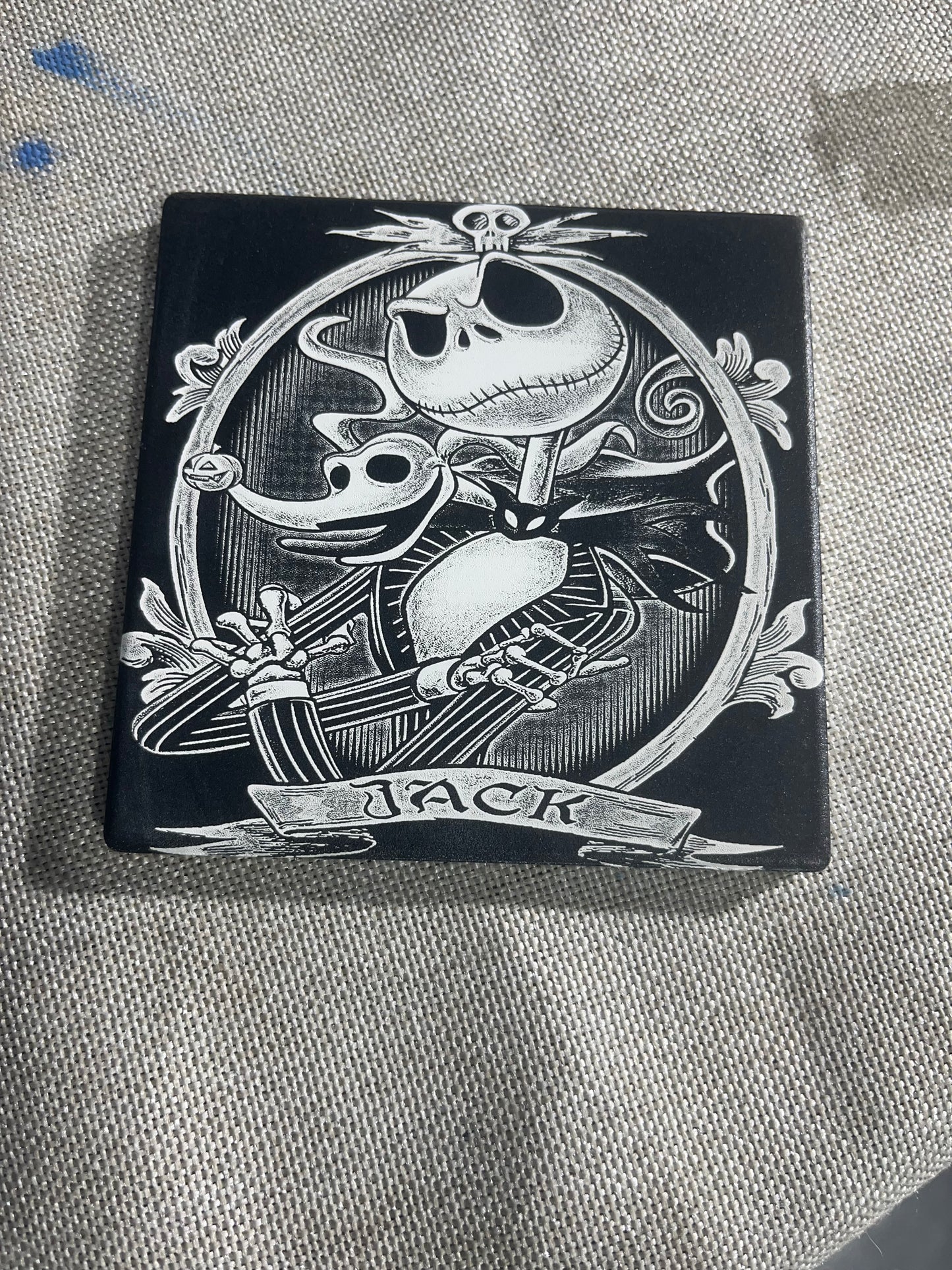 Jack and Zero Tile Coaster