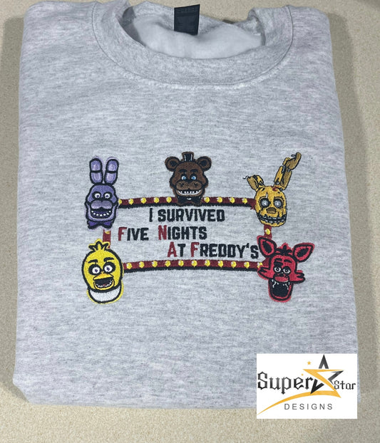 FNAF embroidered Crewneck