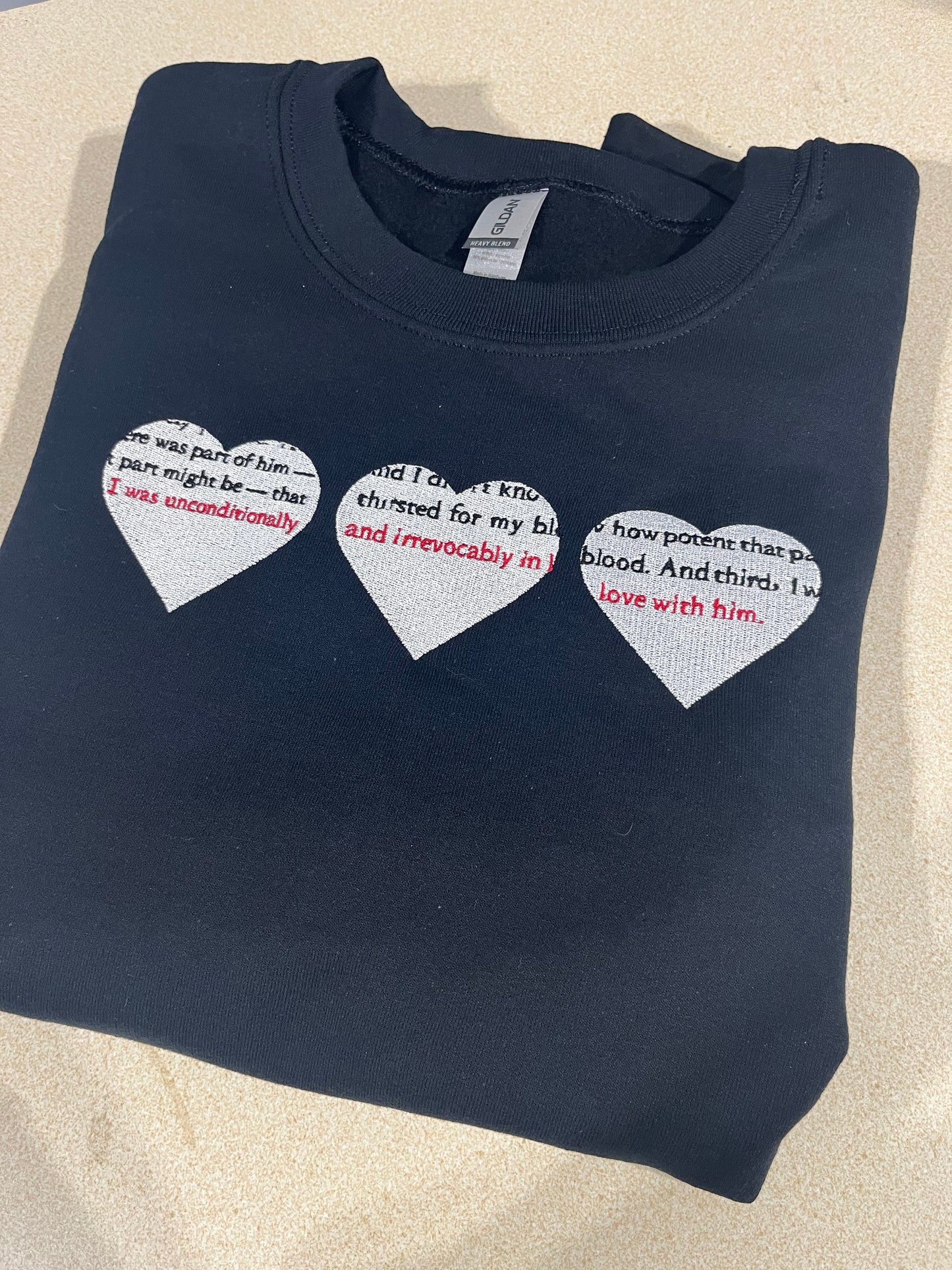 Twilight Unconditionally Embroidery Crewneck