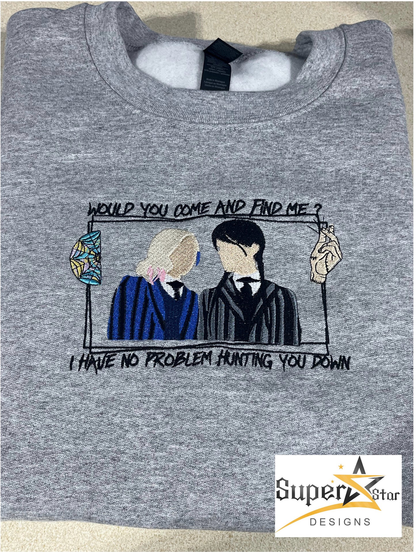 Wednesday to my Enid embroidered Crewneck