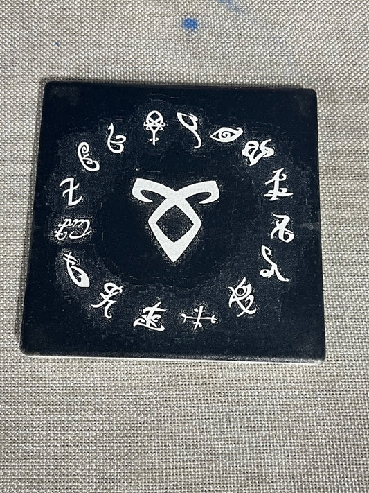 Runes Tile Coaster