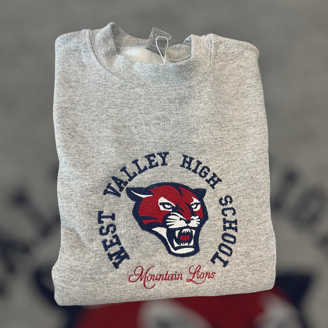 West Valley Embroidered Crewneck/Hoodie