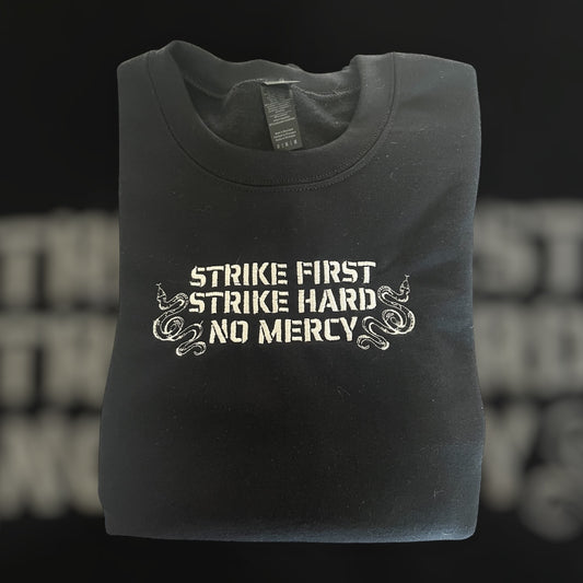 Strike First Embroidered