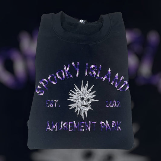 Spooky Island Embroidered - Purple