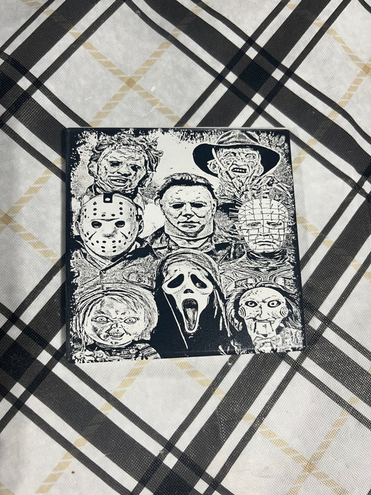 Multi Horror tile Coaster