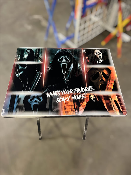 Ghostface TV tray table