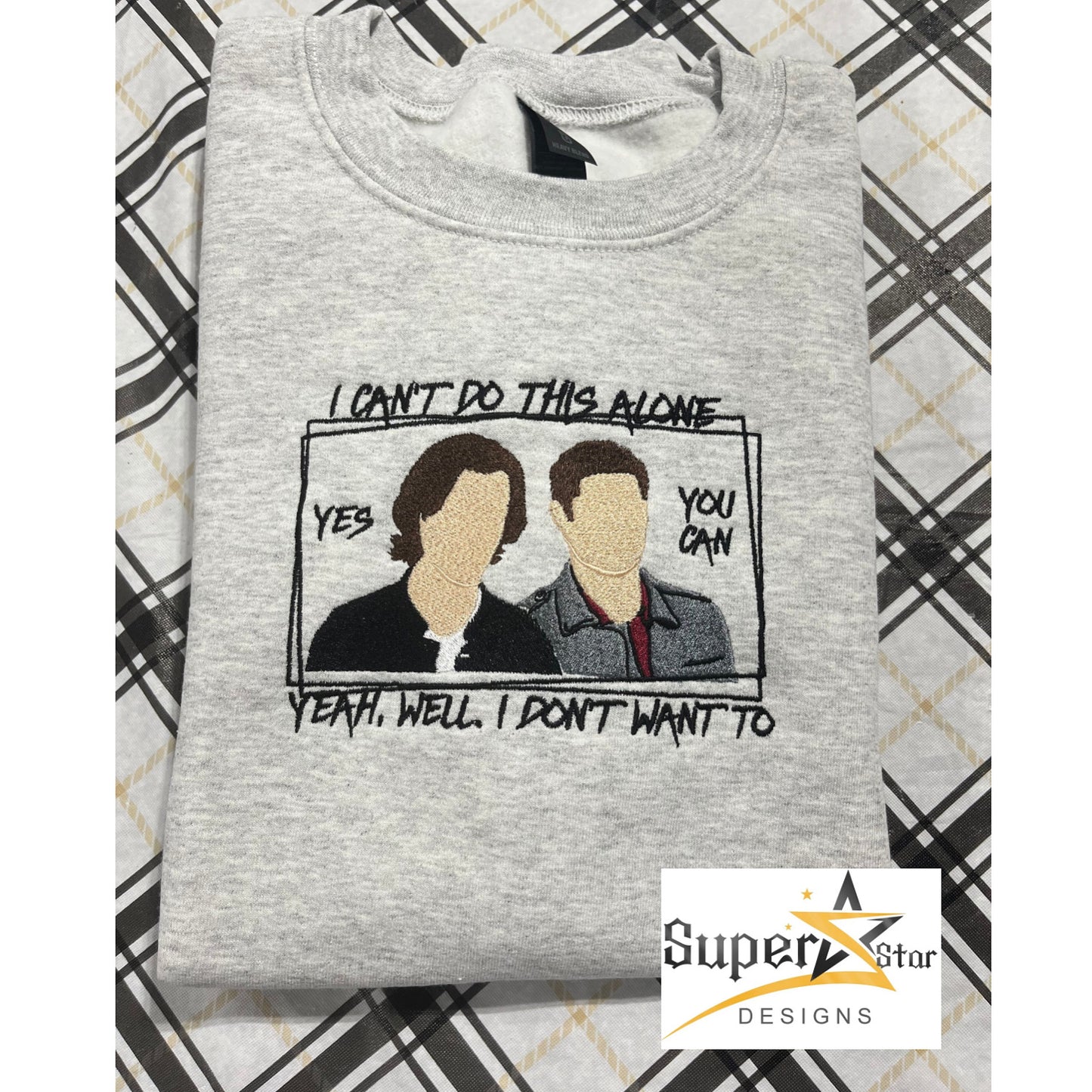 Yes you can embroidered Crewneck