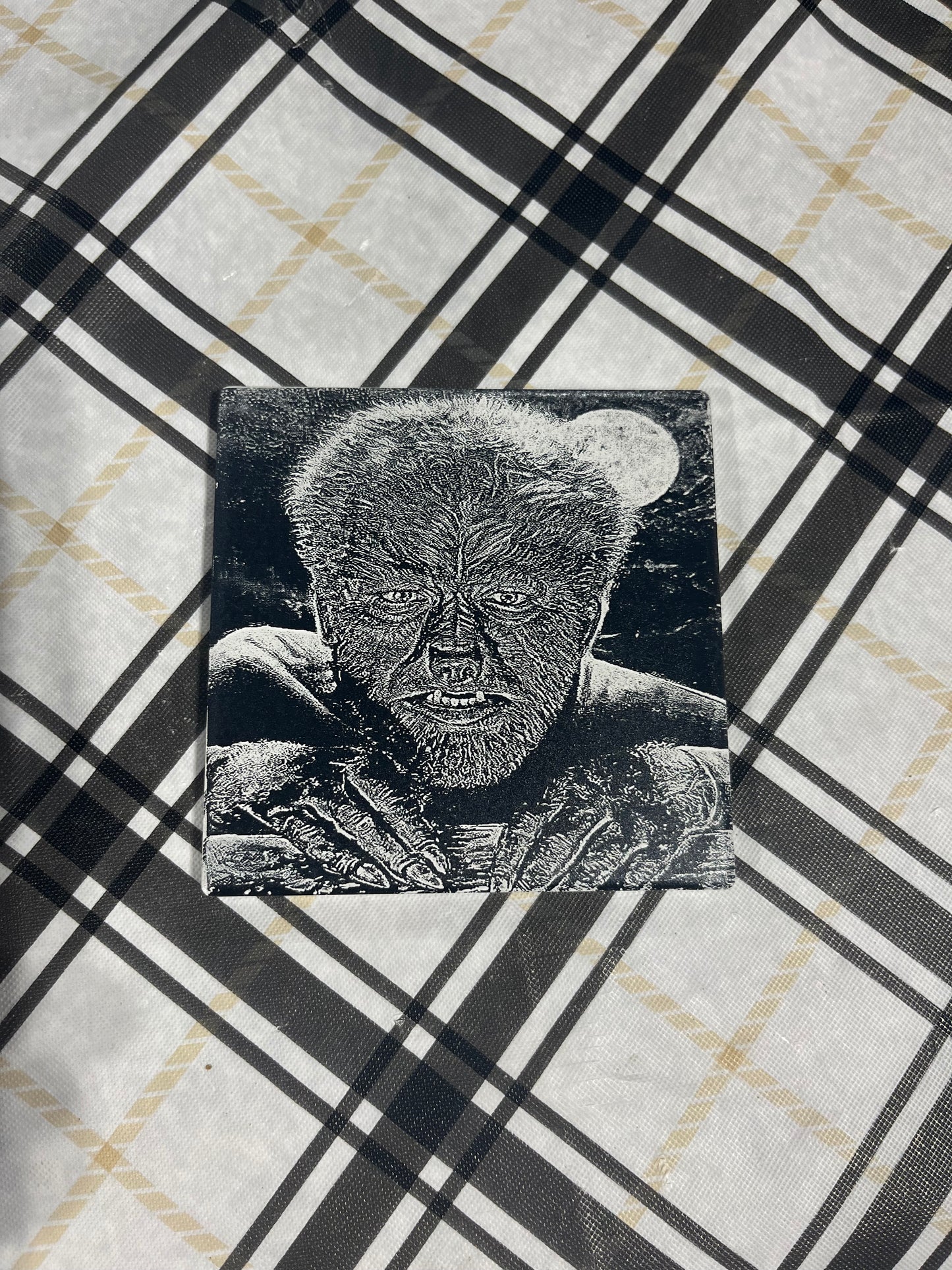 Wolf Man tile Coaster