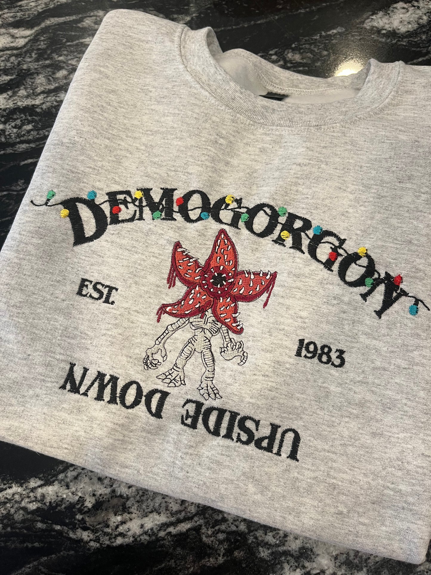 Demogorgon Embroidered Crewneck