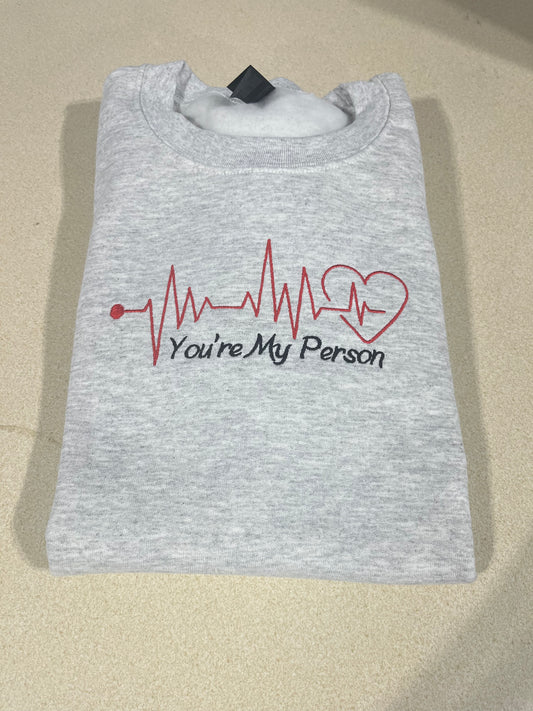My Person Embroidery Crewneck