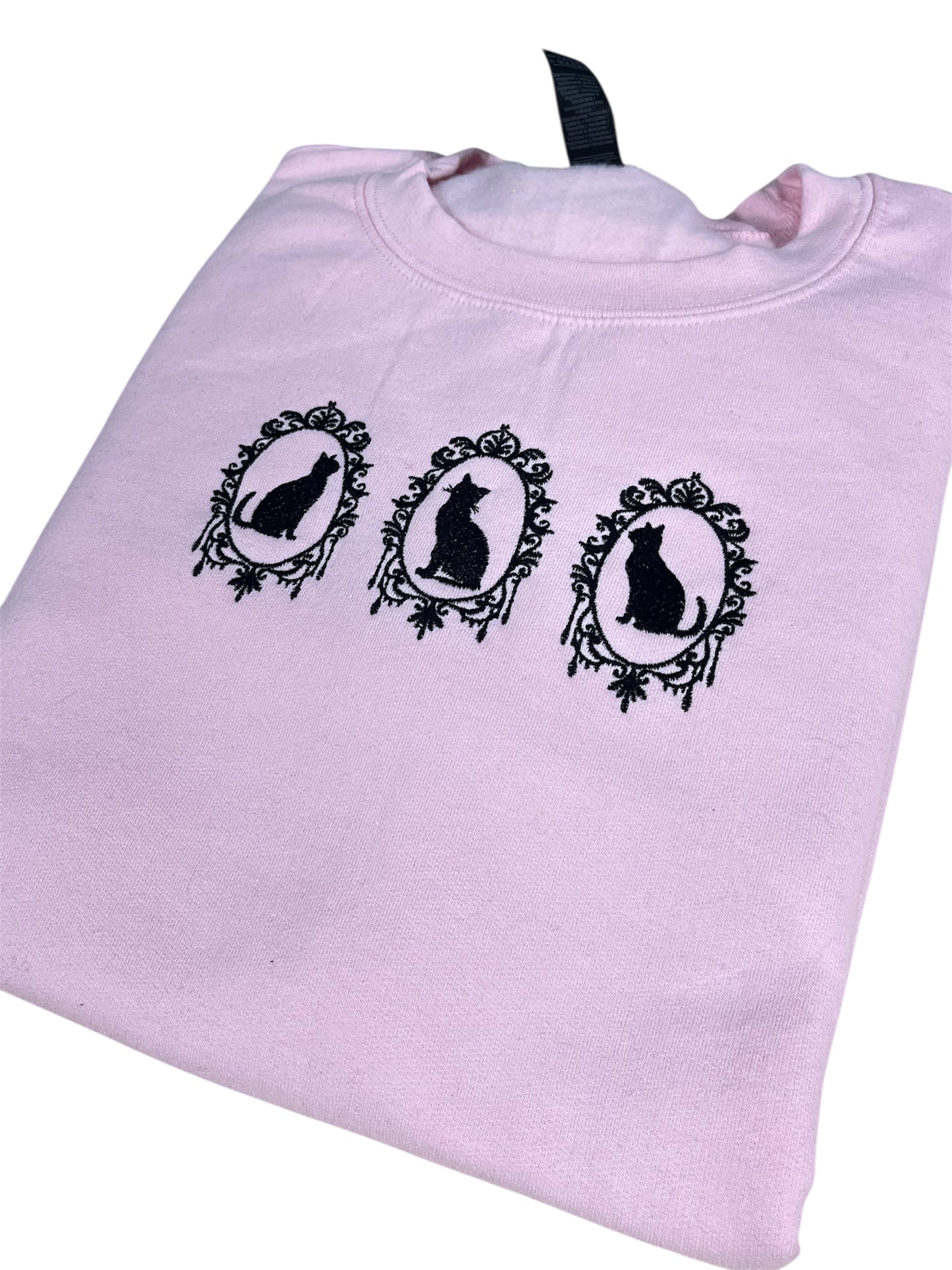 Cat Framed Embroidered