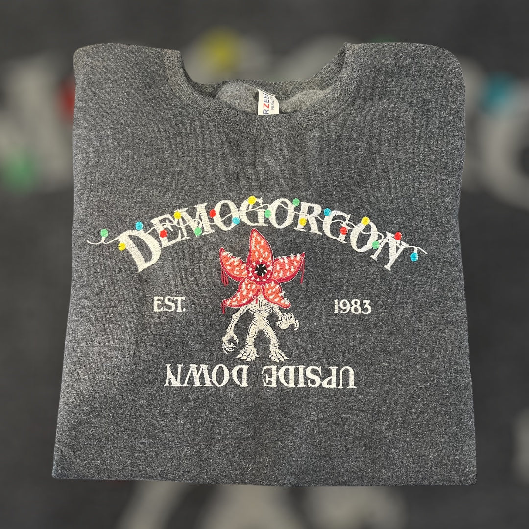 Demogorgon Embroidered Crewneck