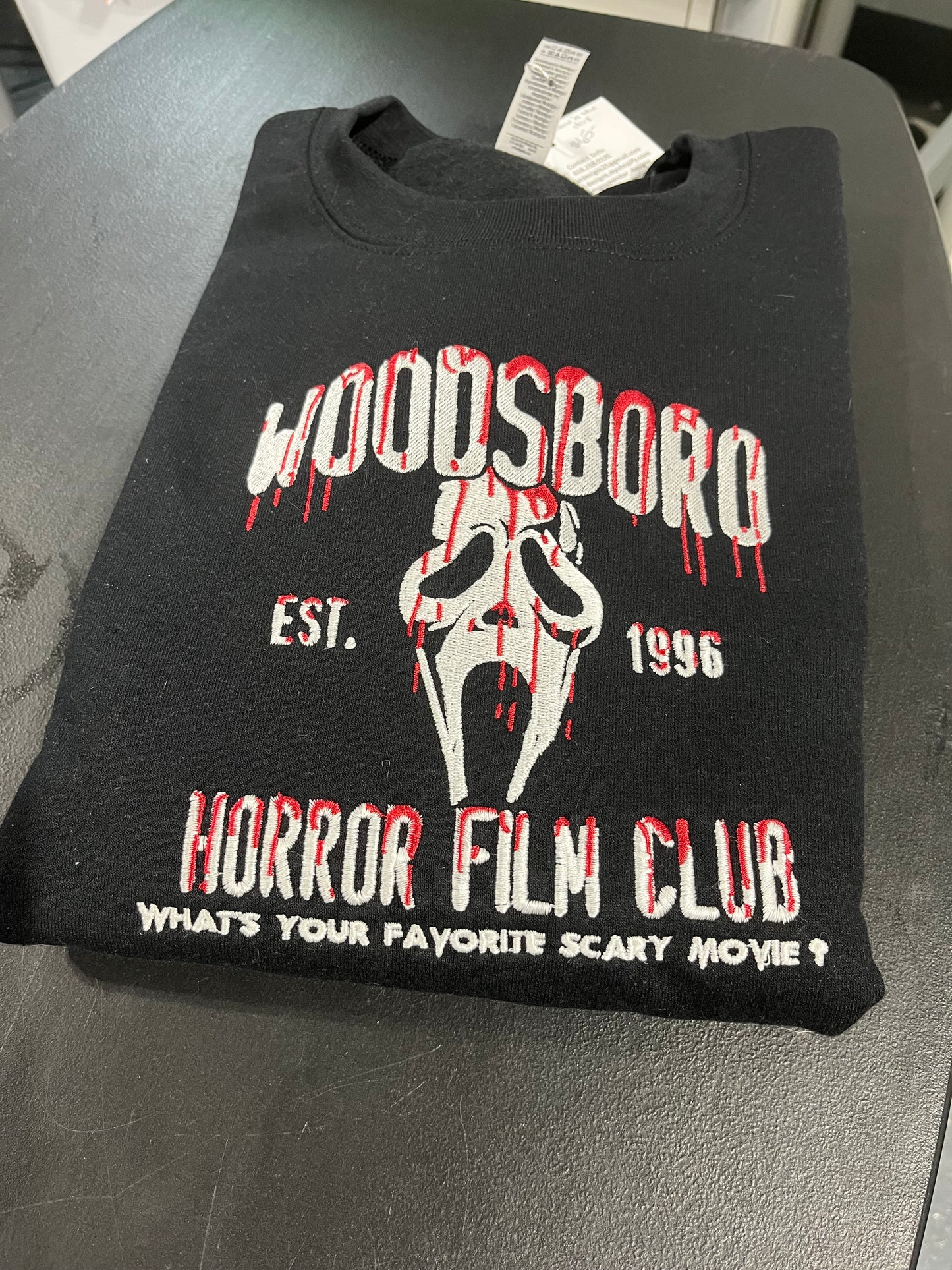 Woodsboro Film Club embroidery