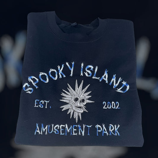 Spooky Island Embroidered - Blue