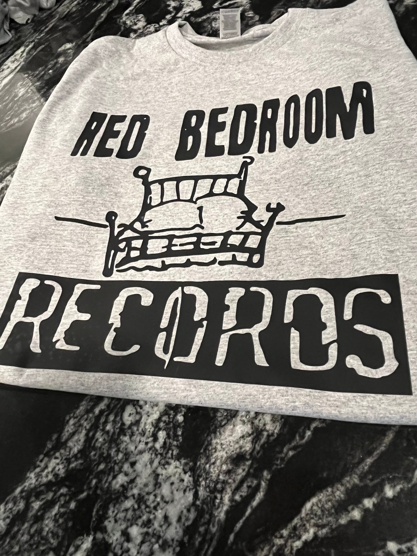 Red Bedroom Grey T-Shirt