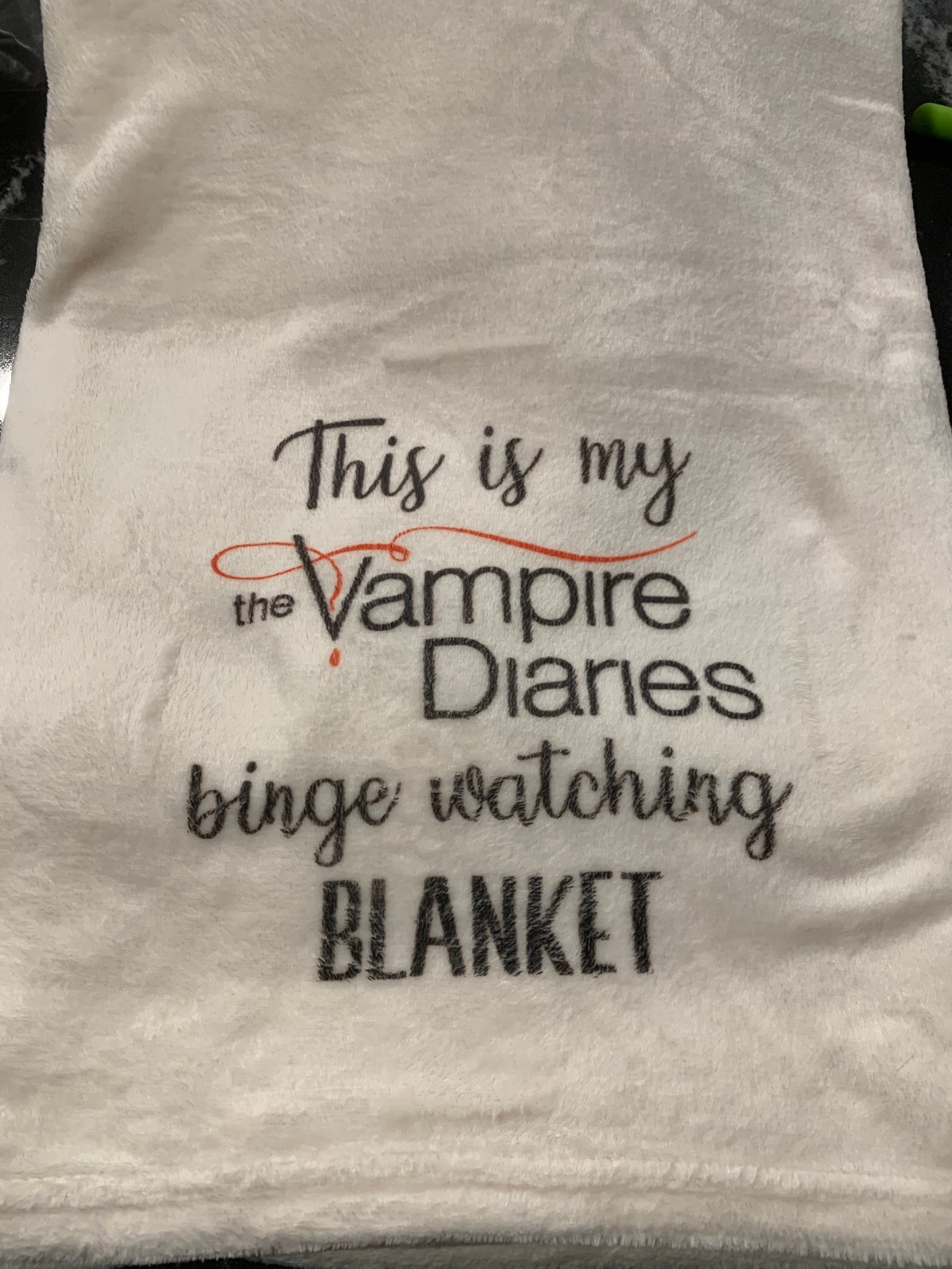 This is my 2025 vampire diaries watching blanket