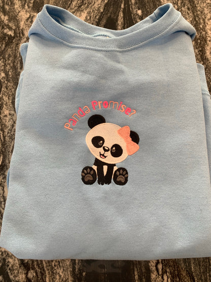 Panda Promise - Light Blue Crewneck