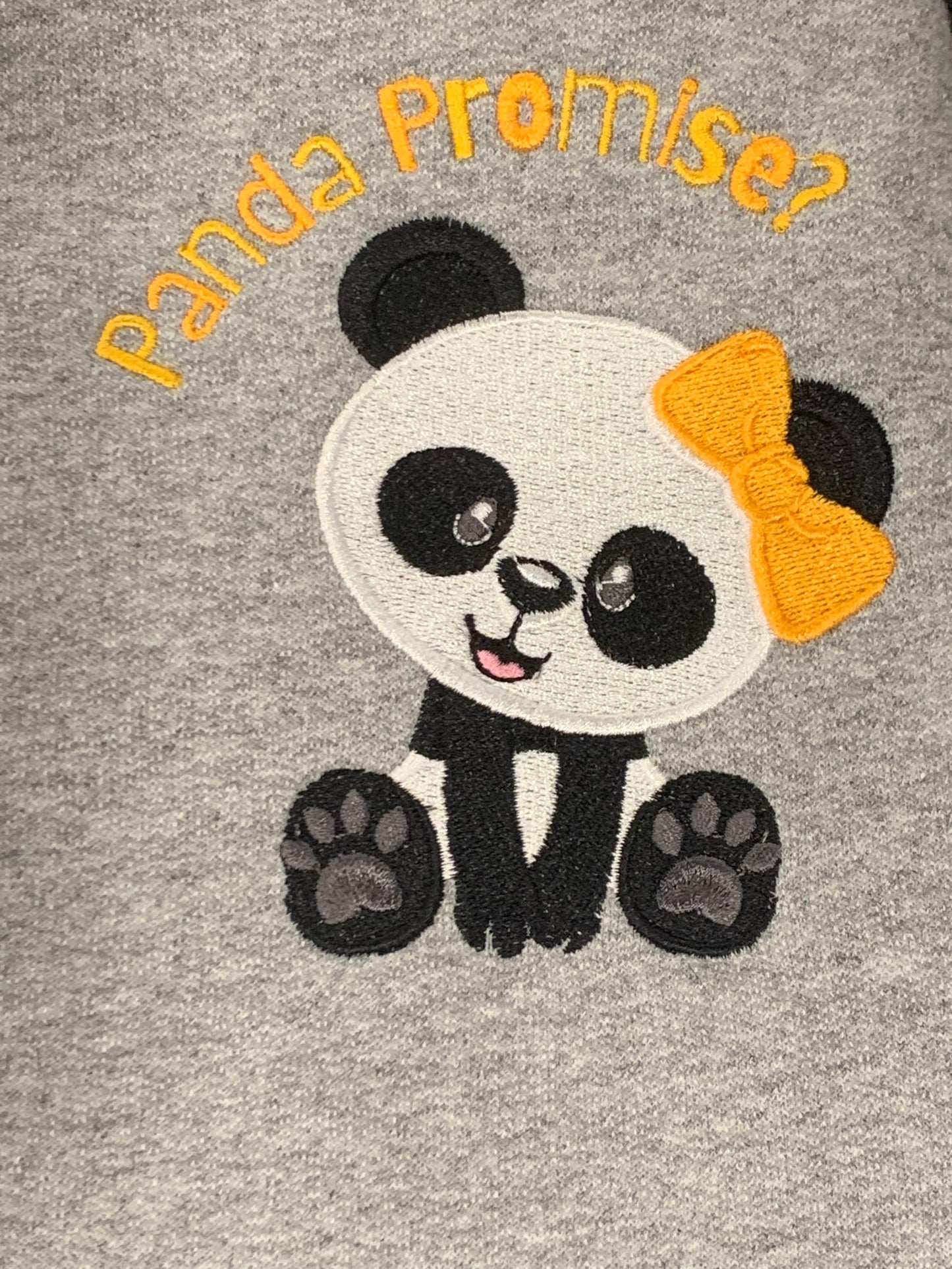 Panda Promise - Grey Crewneck