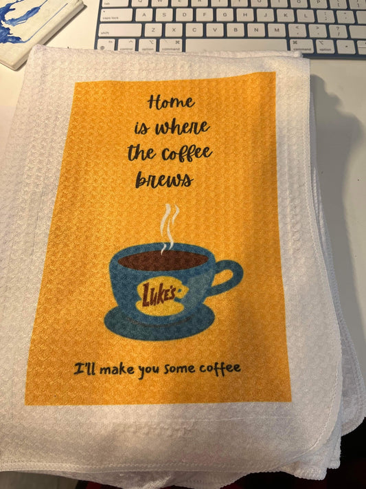 Coffee Brews towel