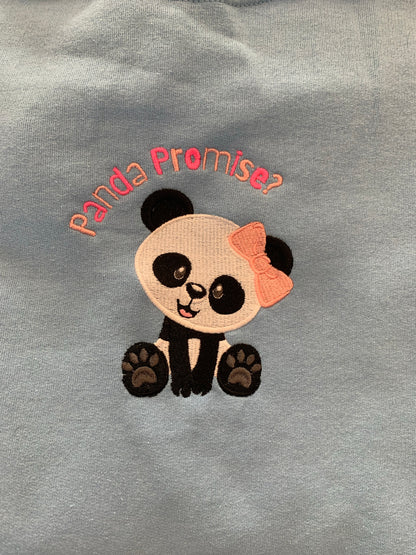 Panda Promise - Light Blue Crewneck