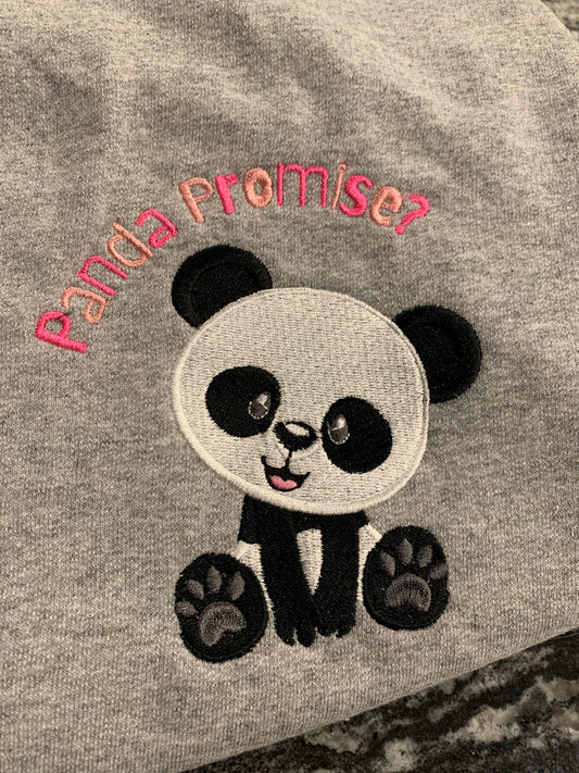 Panda Promise - Grey Crewneck