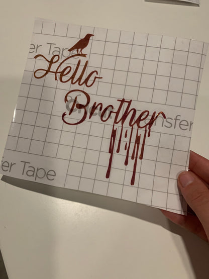 Hello Brother Decal