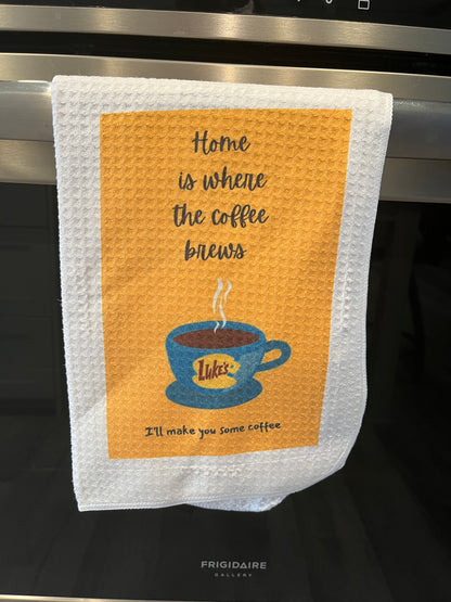 Coffee Brews towel