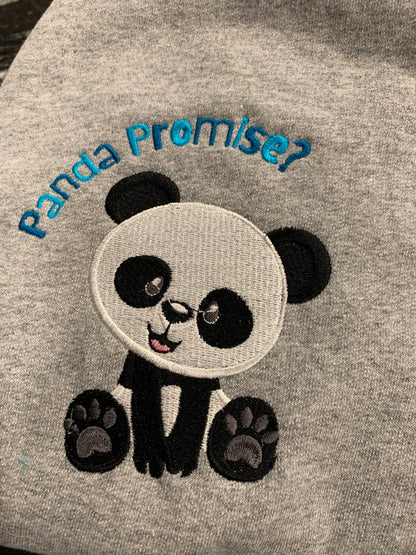 Panda Promise - Grey Crewneck