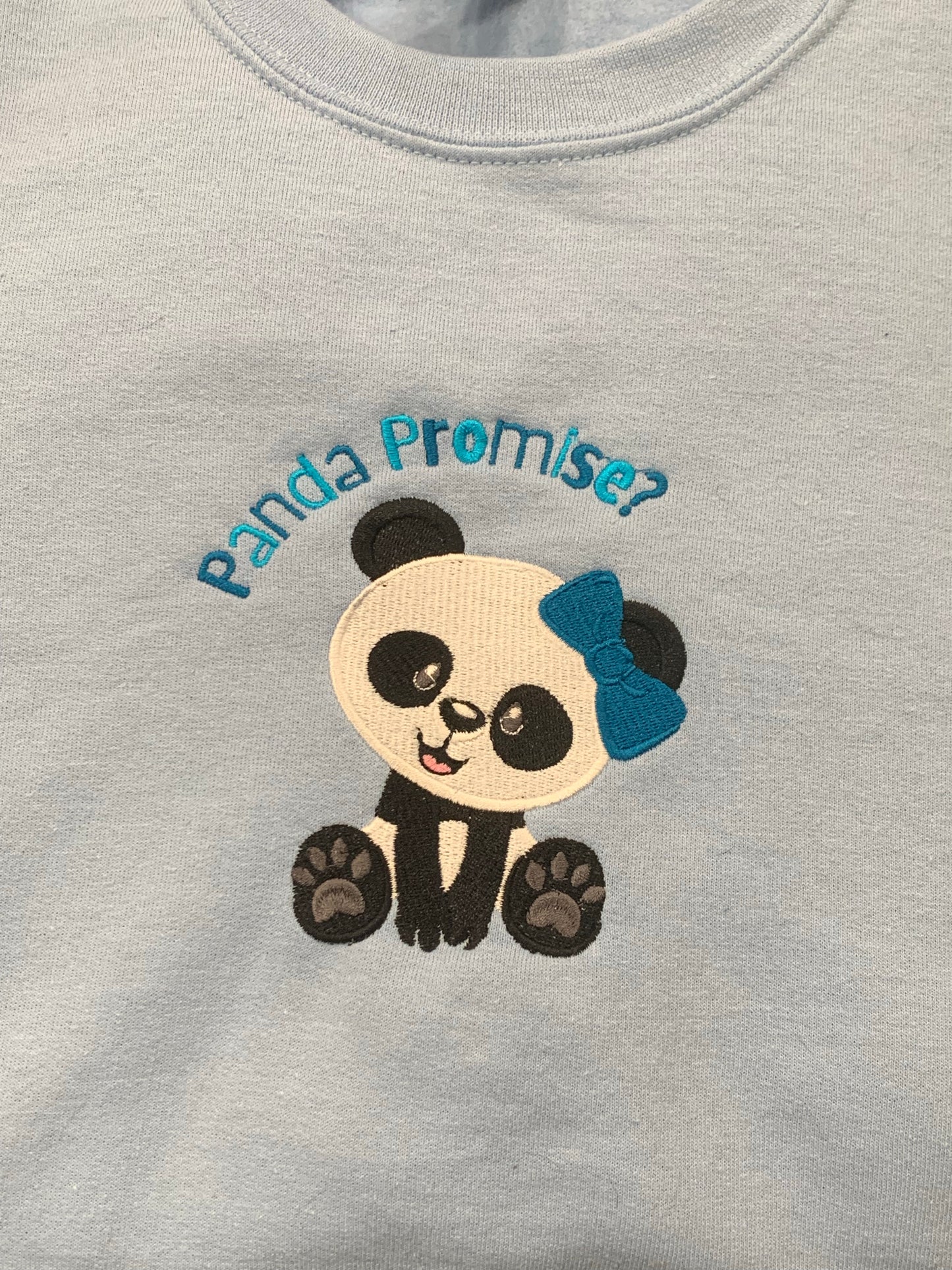 Panda Promise - Light Blue Crewneck