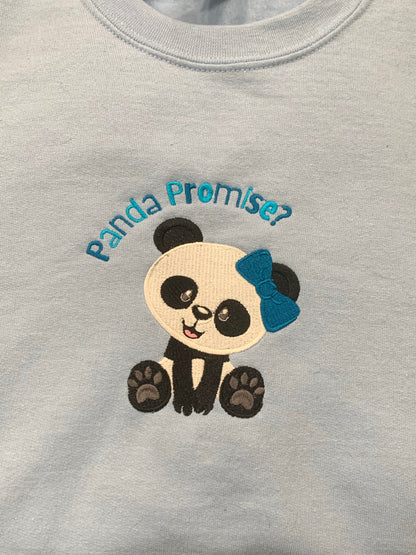 Panda Promise - Light Blue Crewneck